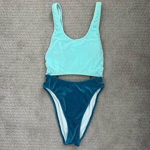 Victoria’s Secret PINK Velvet Cutout One Piece Swim